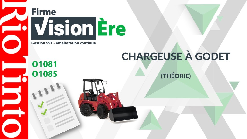 Chargeuse à godet (Théorie) – Rio Tinto (Code : O1085)