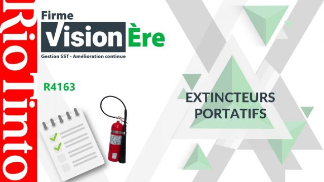 Extincteur portatif – Rio Tinto (Code : R4163)