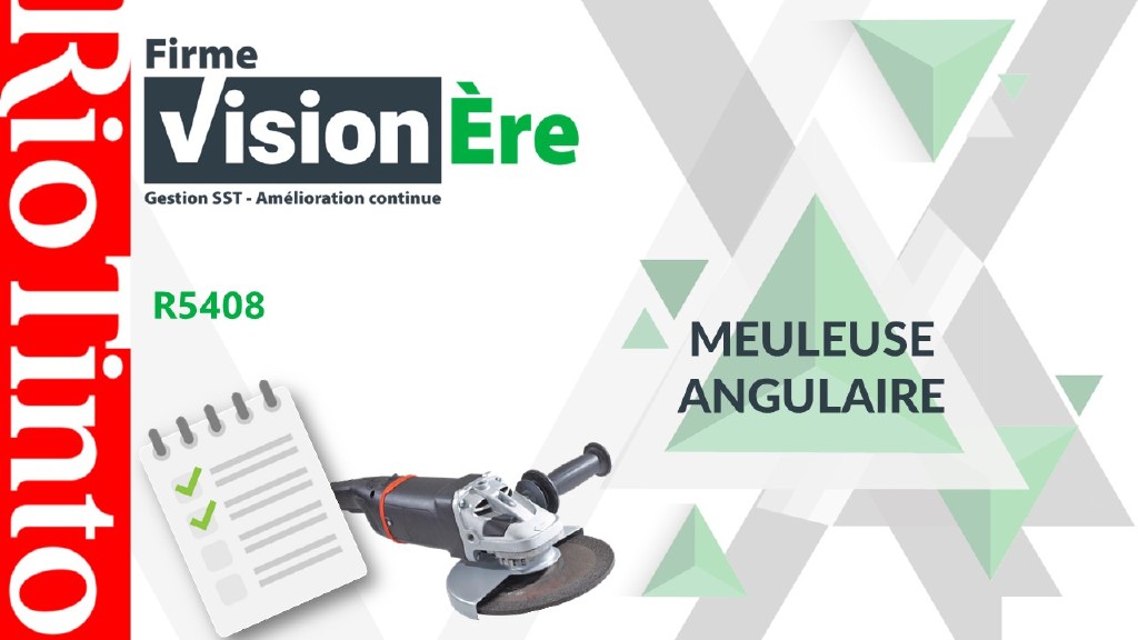 Meuleuse angulaire – Rio Tinto (Code : R5408)