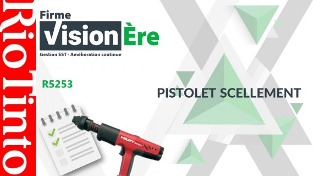 Pistolet de scellement – Rio Tinto (Code : R5253)