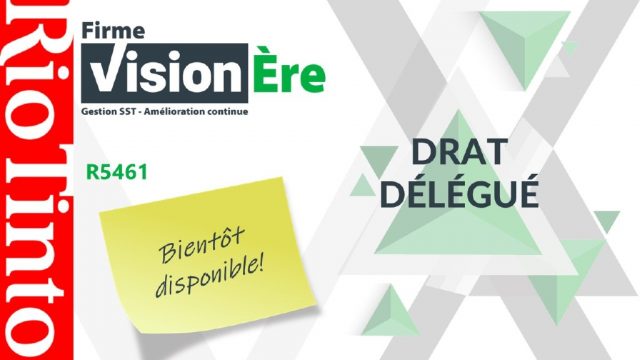 DRAT – Délégué – Rio Tinto (Code : R5461)