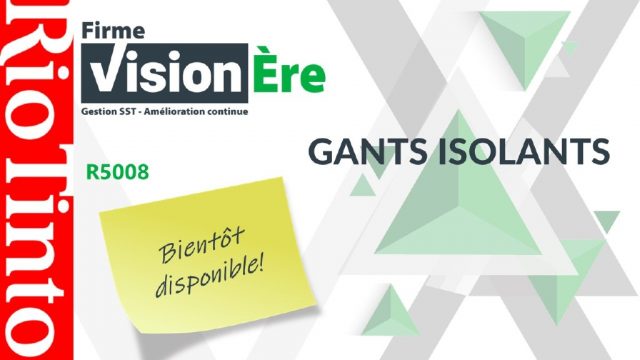 Gants isolants – Rio Tinto (Code : R5008)