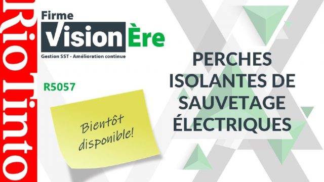 Perches isolantes de sauvetage électriques – Rio Tinto (Code : R5057)