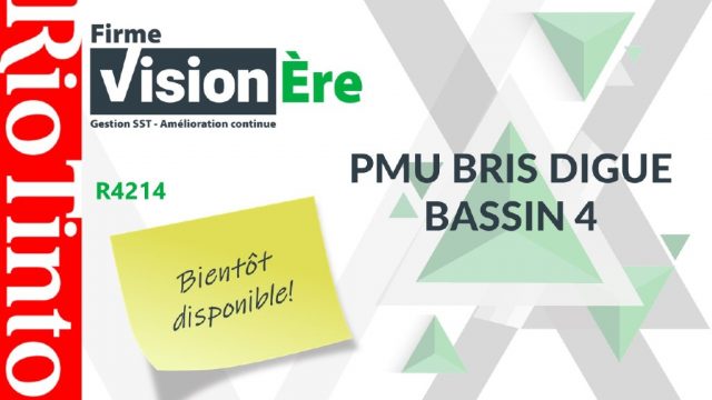 PMU Bris digue Bassin 4 – Rio Tinto (Code : R4214)