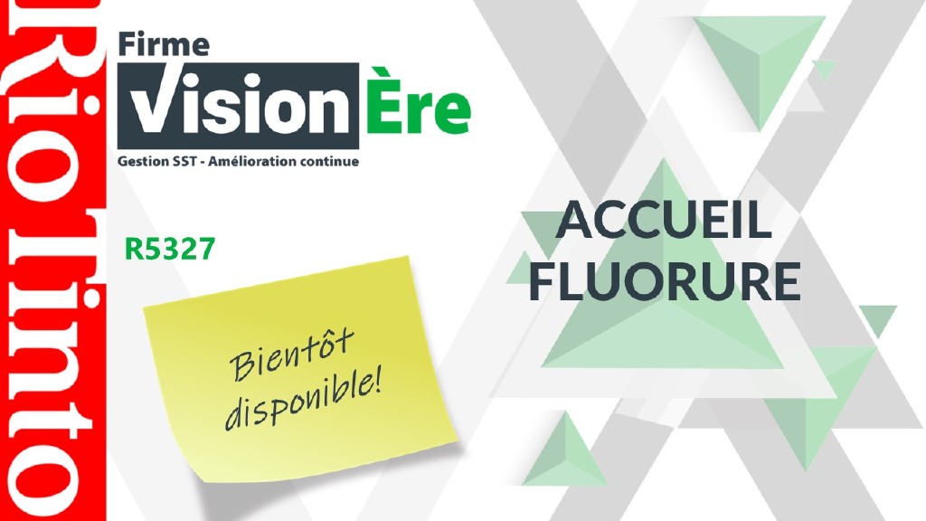Accueil Fluorure – Rio Tinto (Code : R5327)