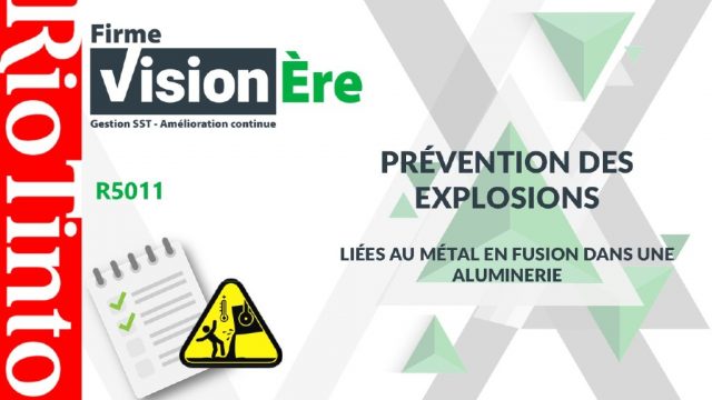 Prévention des explosions – Rio Tinto (Code : R5011)