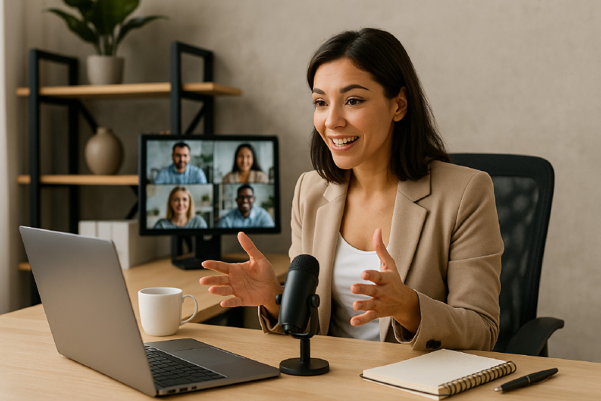 Animation d’un webinar client