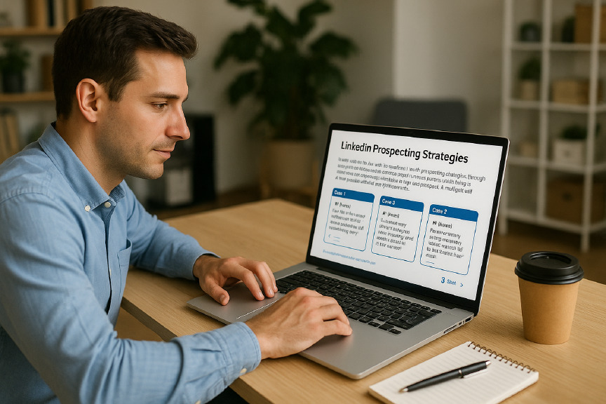 Messages LinkedIn : cas pratiques interactifs