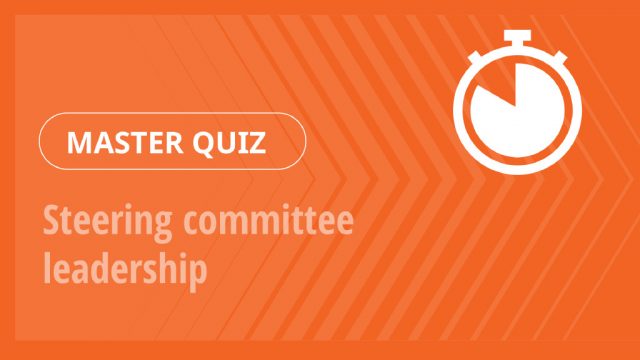 Master Quiz – Steering committee leadership