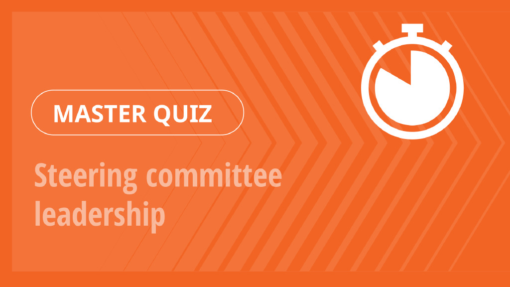 Master Quiz – Steering committee leadership