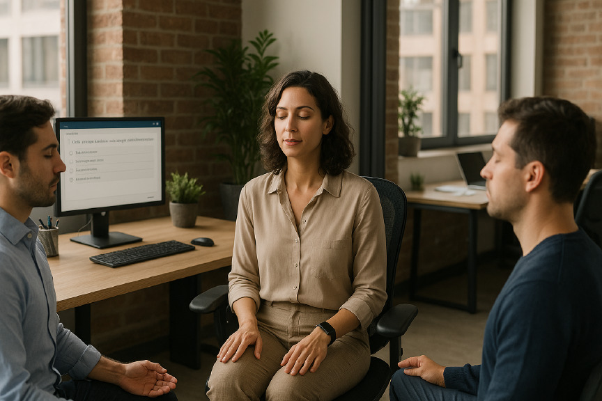 Meditating at work: 3 practical cases