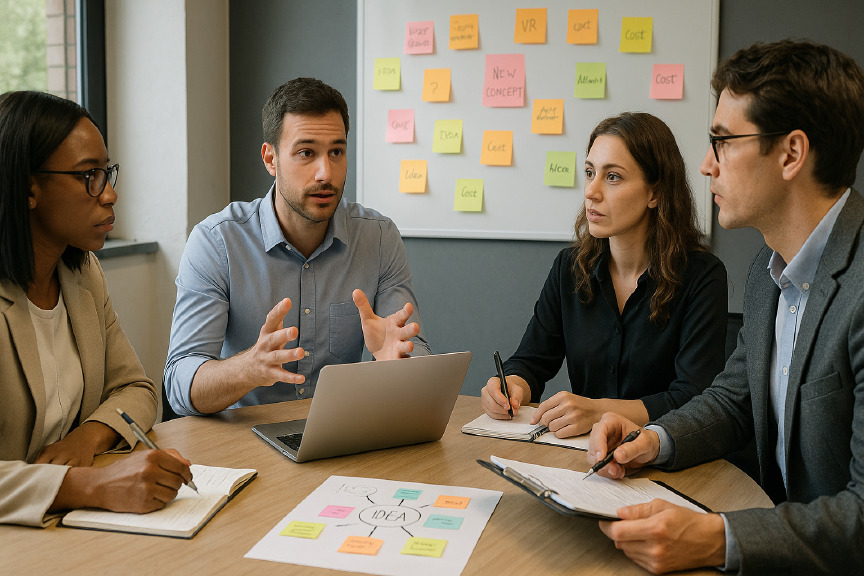 Adaptive Practice of Strategic Brainstorming