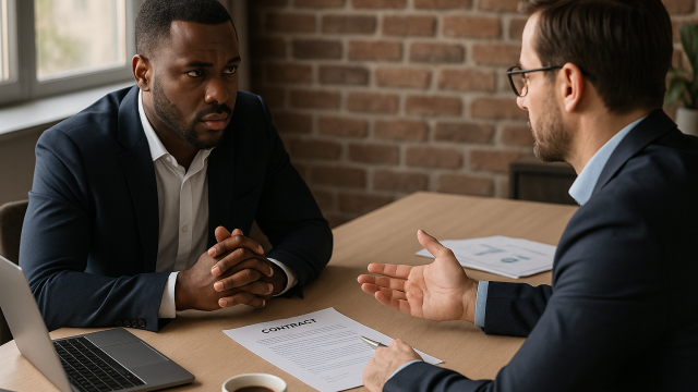 Négociation de conditions contractuelles