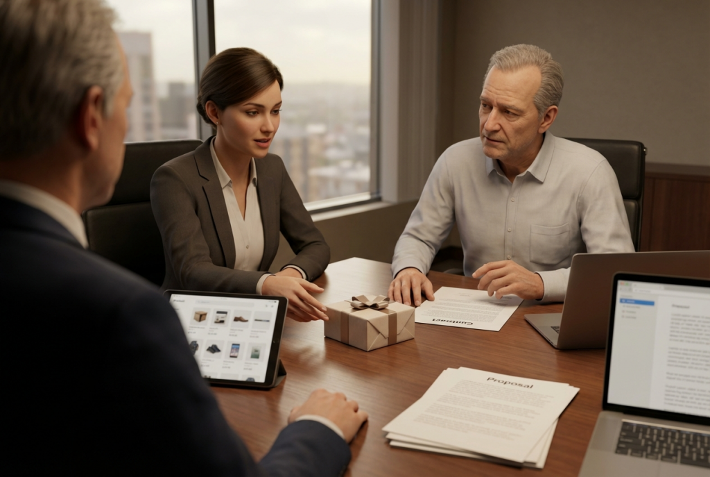 Upselling and cross-selling to an existing customer