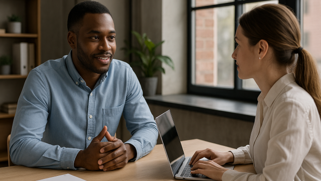 Welcoming a new customer