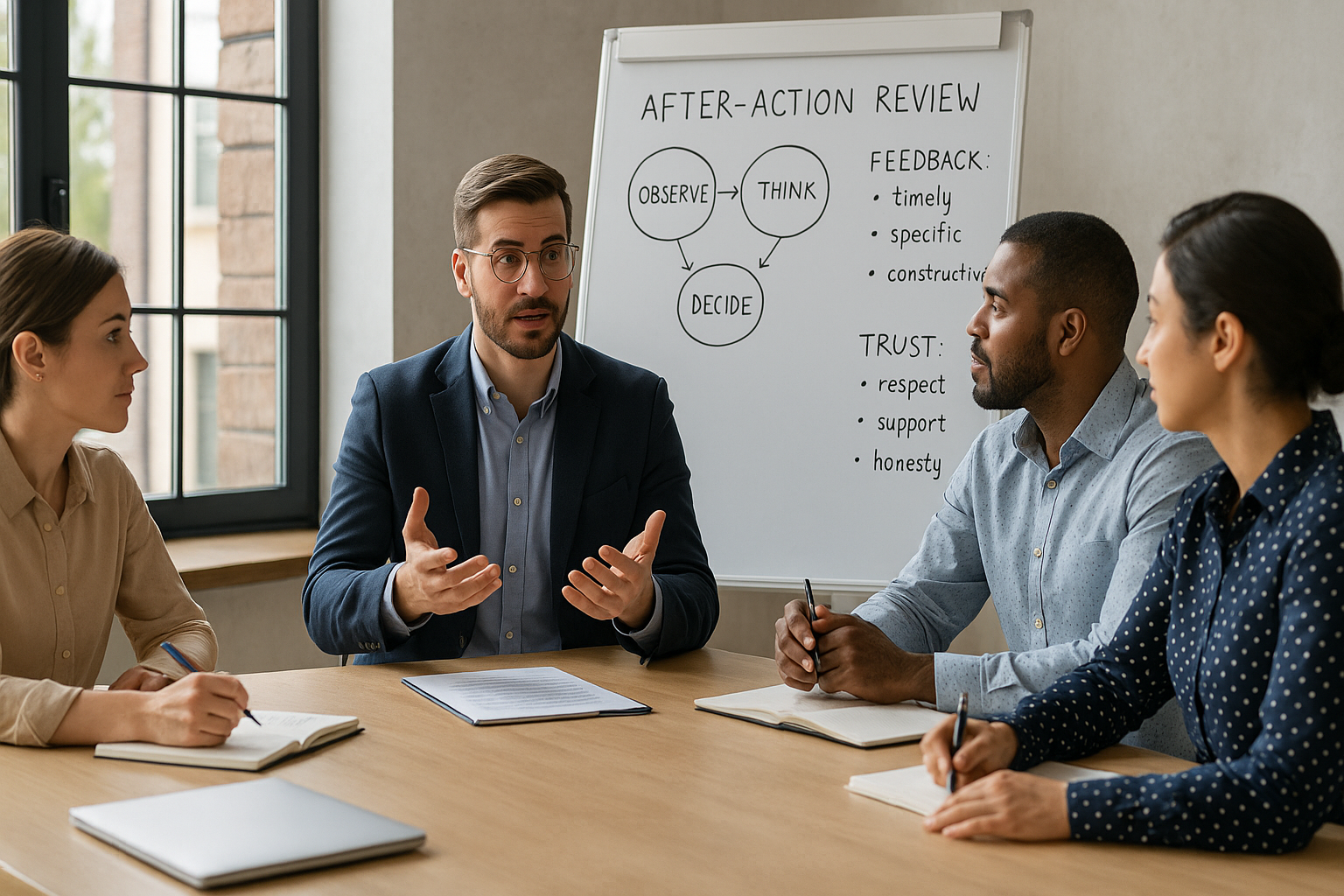 Effective debriefing to optimize team performance