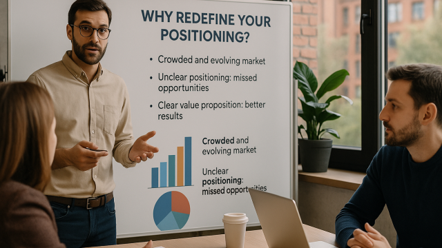 Positioning of a new service