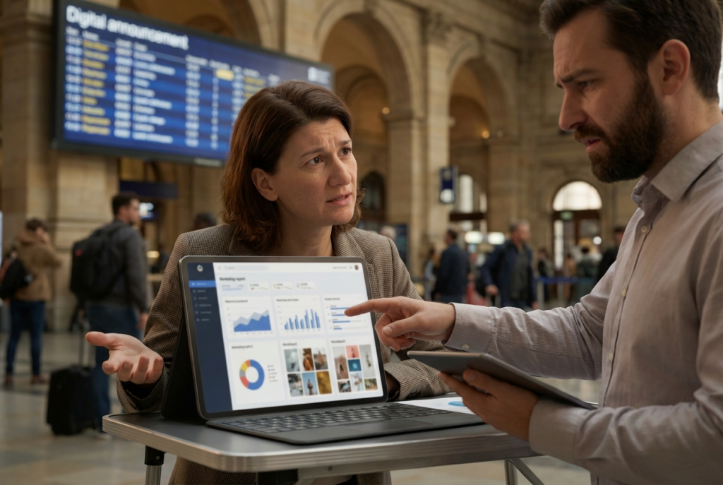 Présentation d’un rapport marketing