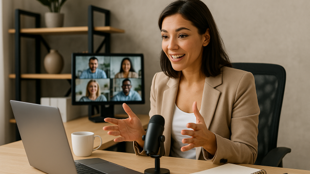 Animation d’un webinar client