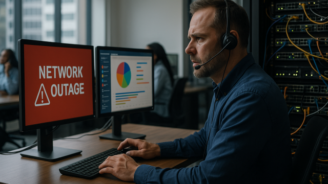 Diagnosing a critical network failure