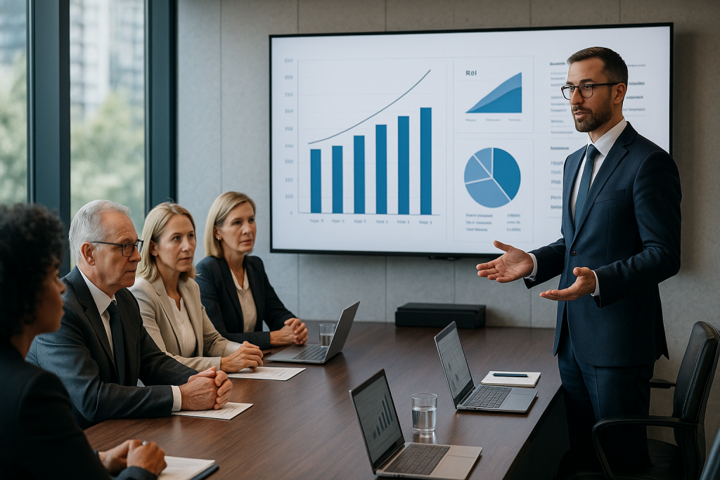 Presentation of a financial business case