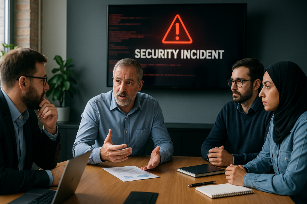 Exchange on a security incident