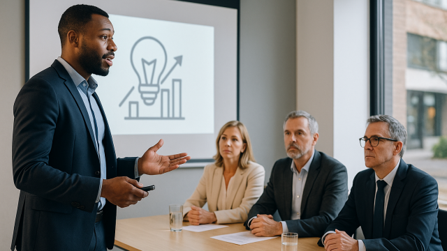 Pitch of an innovation project