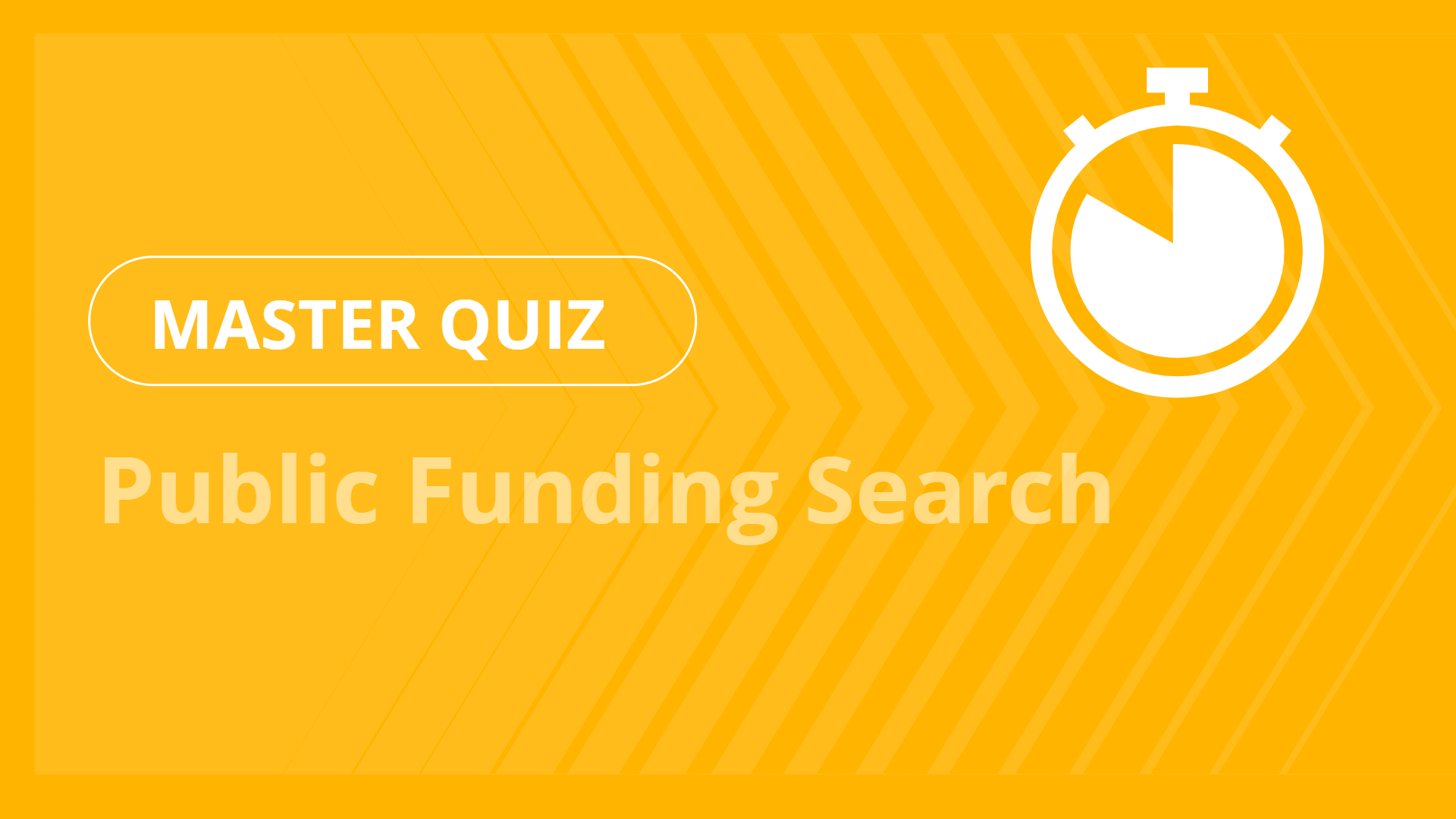 Master quiz - Public Funding Search