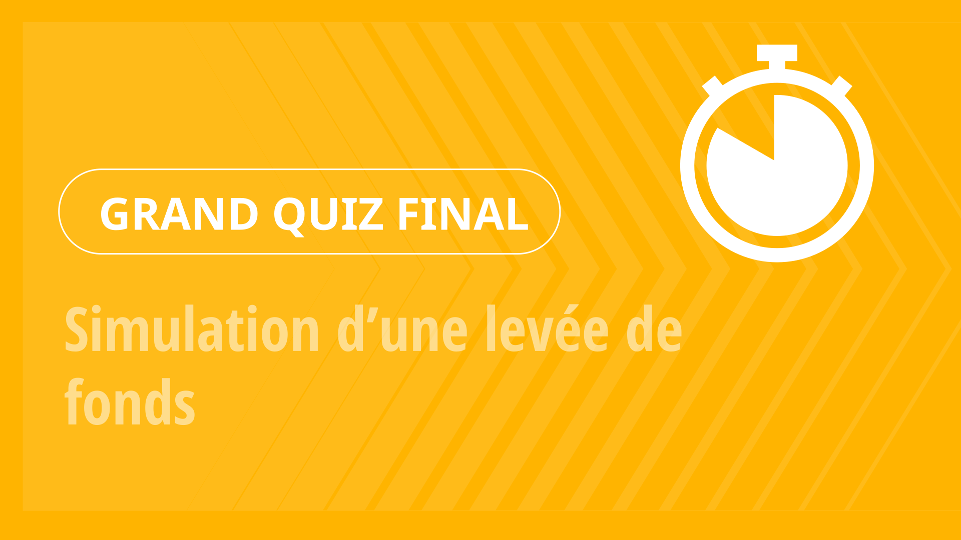 Grand Quiz - Simulation d’une levée de fonds