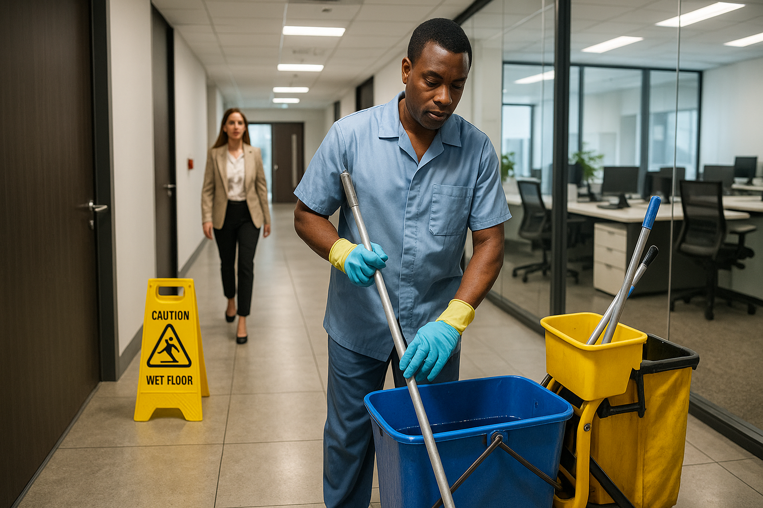 Hygienic premises for a healthy working environment