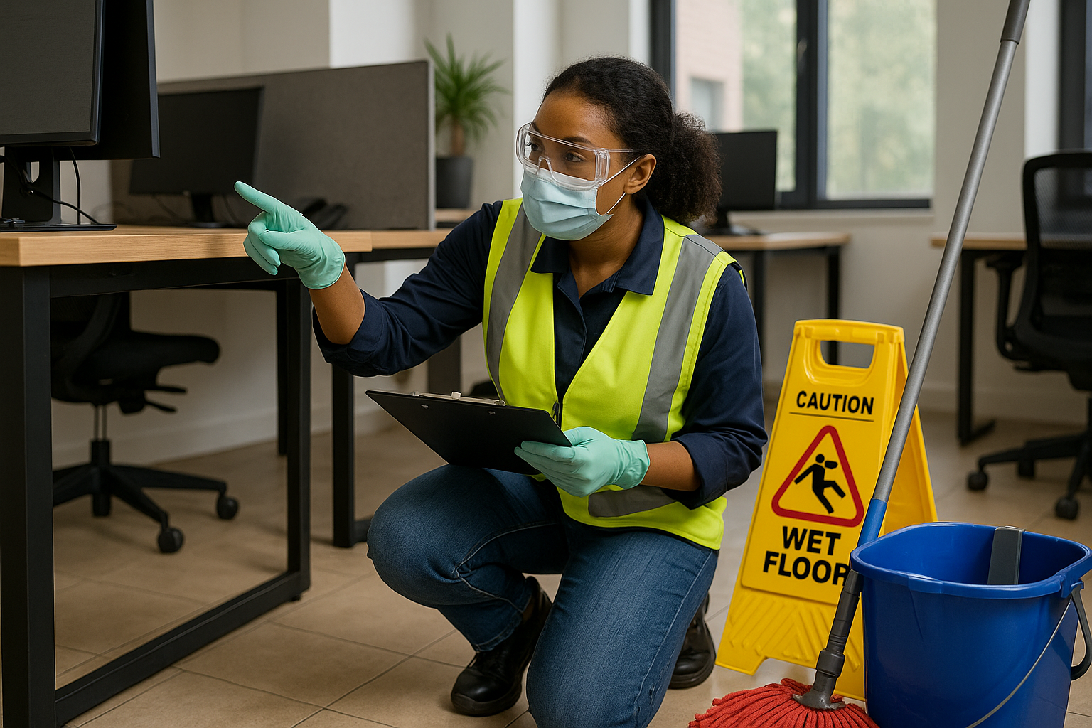 Hygiene practices in real-life professional situations