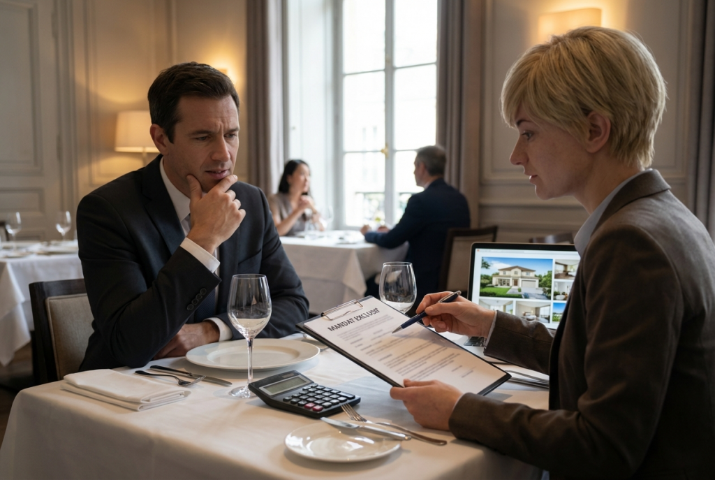 To conclude an exclusive mandate as a real estate agent