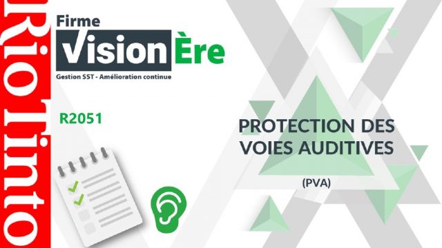 Protection des voies auditives – Rio Tinto (Code : R2051)