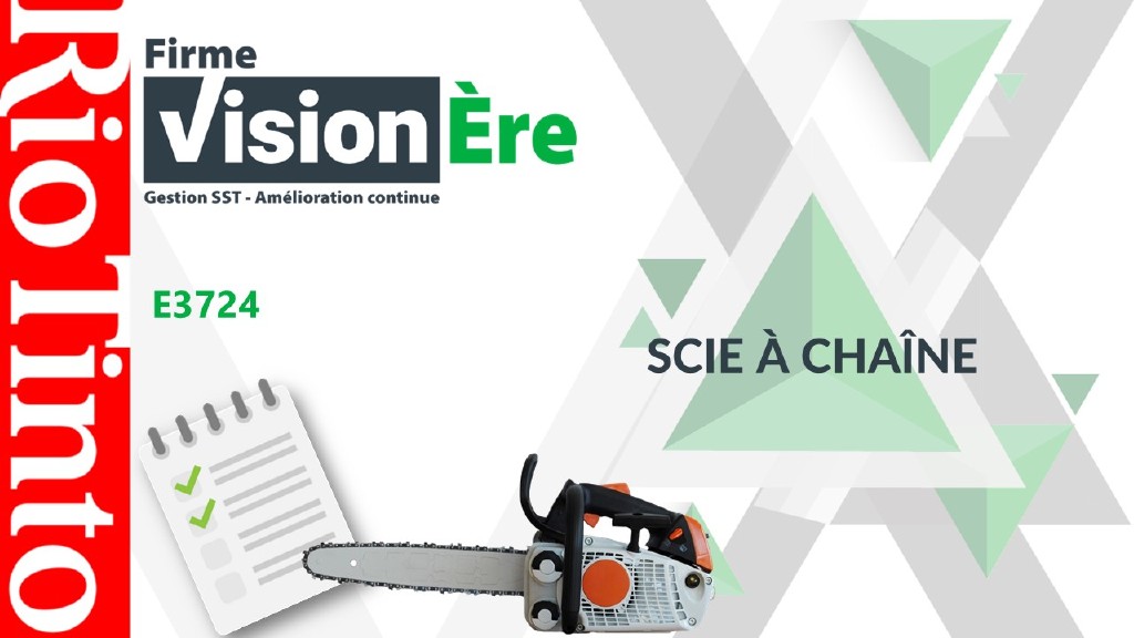 Scie à chaîne – Rio Tinto (Code : E3724)