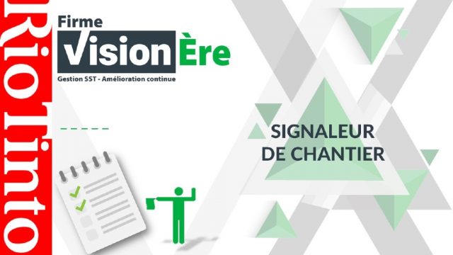 Signaleur de chantier – Rio Tinto